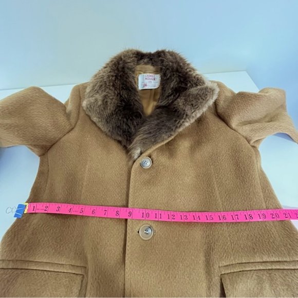 Vintage Crombie Mohara Wool Mohair Coat With Real Fur Collar - Picture 16 of 16